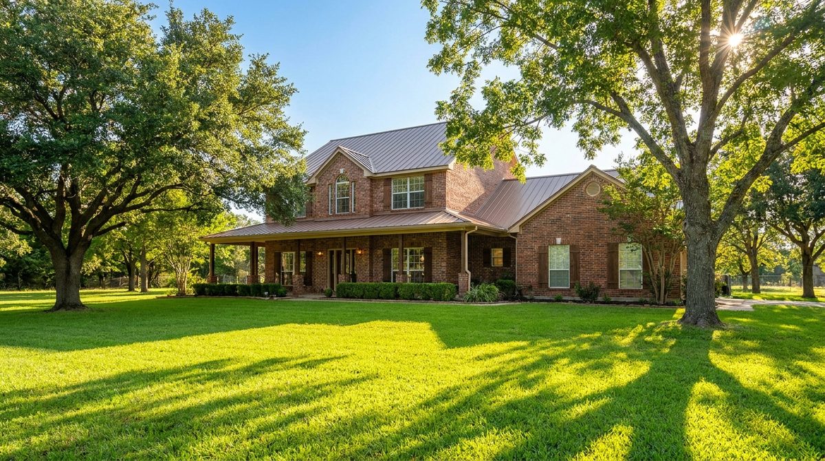 Single-story Texas brick home at dusk representing a homeowner facing a fast non-judicial foreclosure who still has options to stop the trustee sale